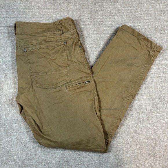 Kuhl Rydr Lite Klassik Fit Khaki Hiking Pants Men's Size 38x32 EUC - Picture 1 of 11
